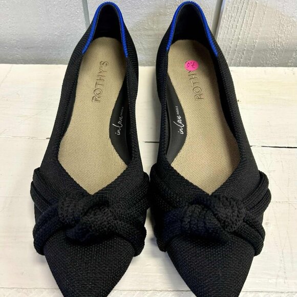 Rothy’s The Knot Point II Flats in Black (Retails for $150) - Size 7.5 - Picture 2 of 3